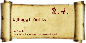 Ujhegyi Anita névjegykártya